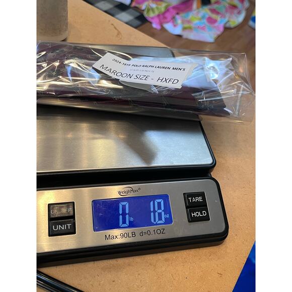 Polo by Ralph Lauren Men's Maroon Necktie 57 Inches by 3.5 Inches - Picture 9 of 9